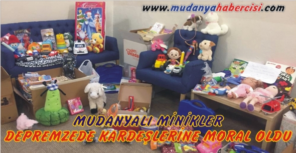 MUDANYALI MNKLER DEPREMZEDE KARDELERNE MORAL OLDU